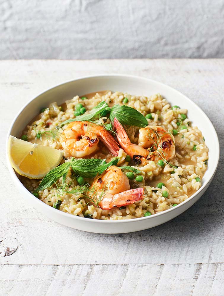 Jamie's Prawn, Pea & Mint Risotto Recipe | Woolworths